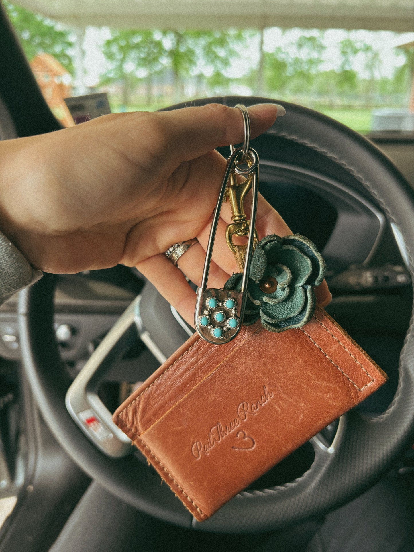 The Levi Turquoise Pin Keychain