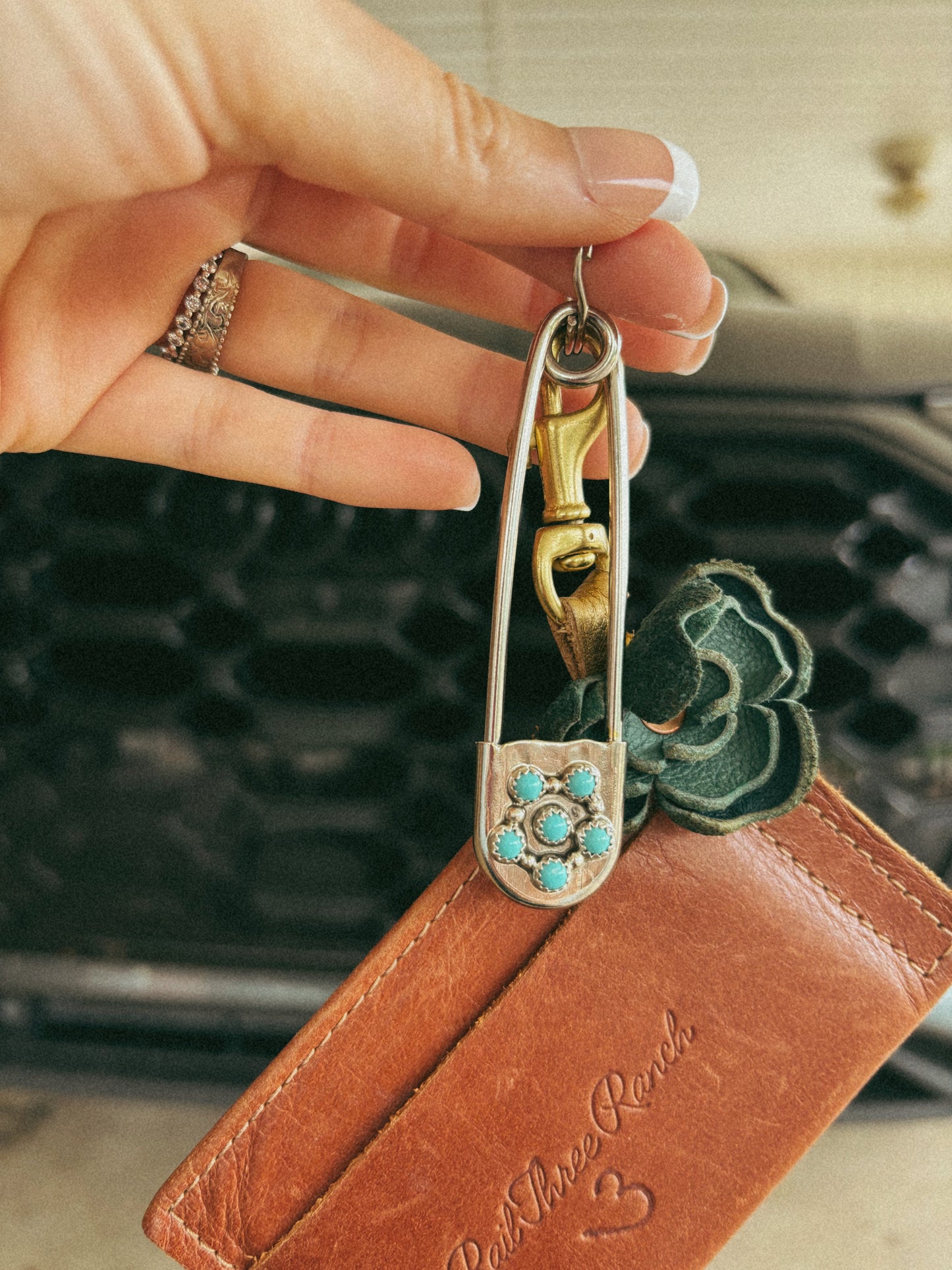 The Levi Turquoise Pin Keychain