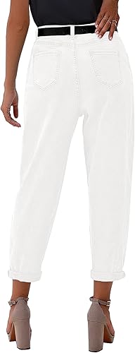 luvamia Mom Jeans for Women Trendy High Waisted Stretchy Loose Jeans for Women Denim Pants
