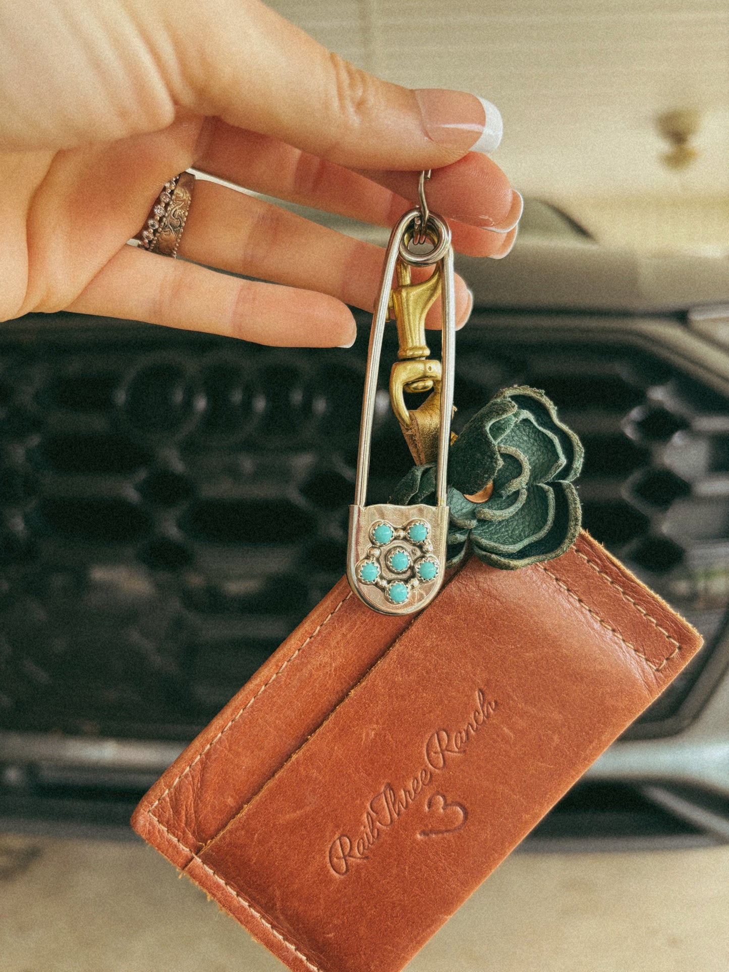 The Levi Turquoise Pin Keychain