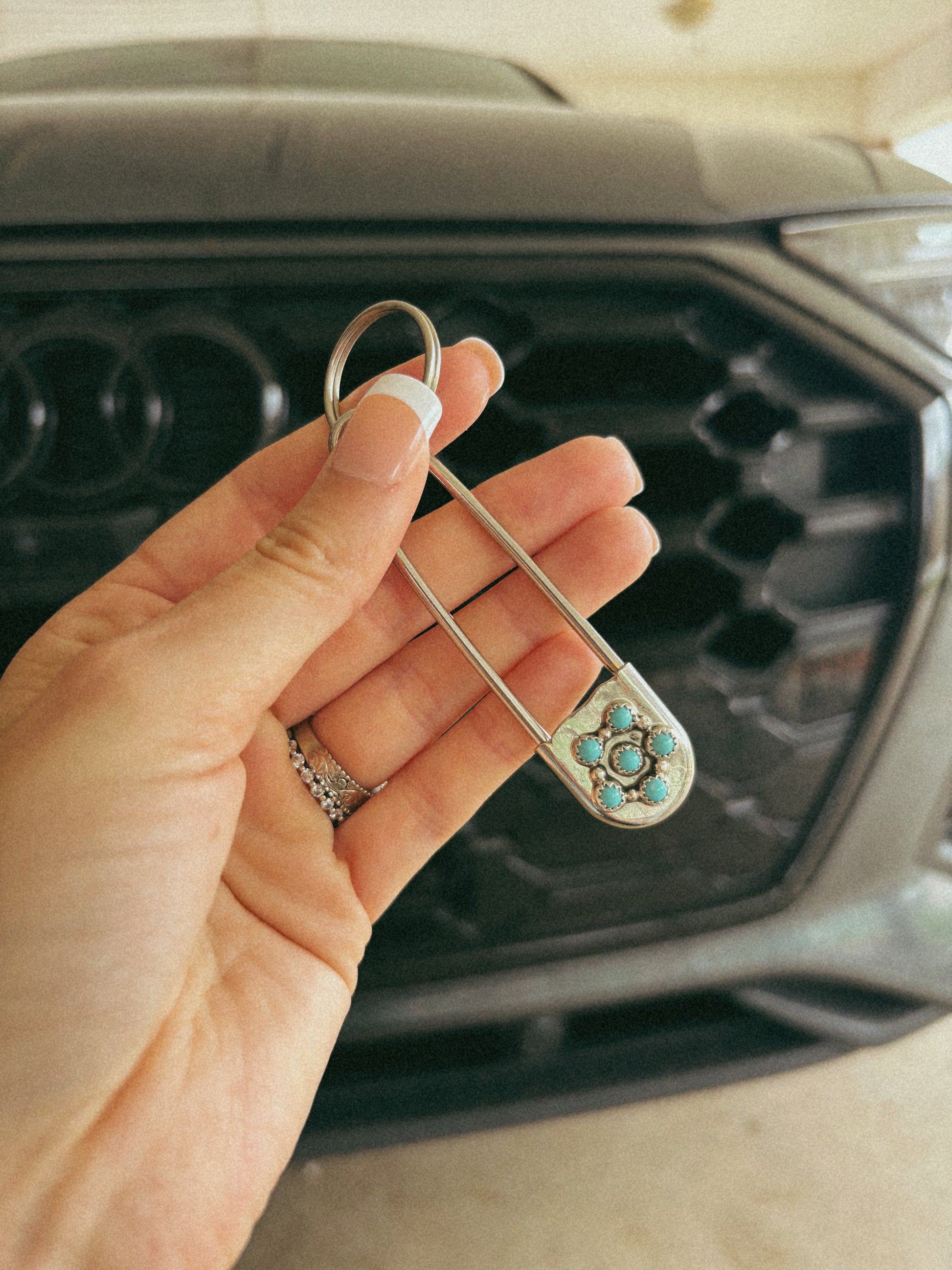 The Levi Turquoise Pin Keychain