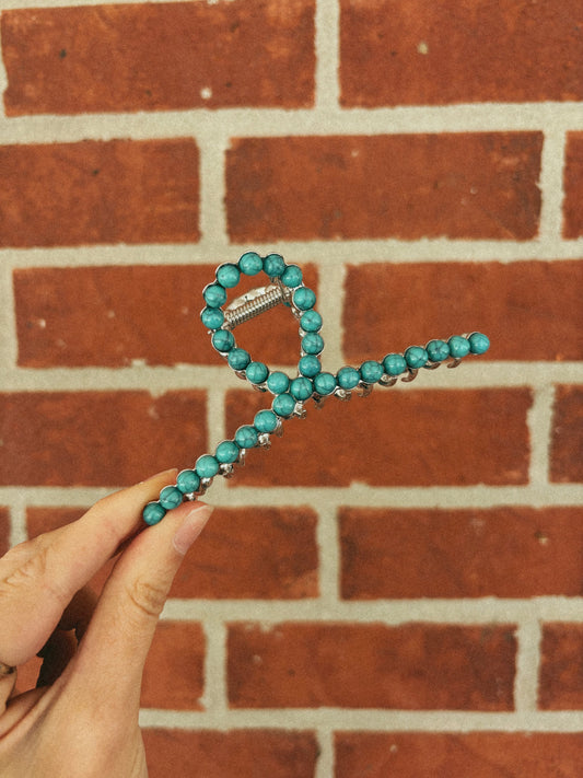 The Gemma Clip Turquoise